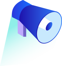 Imagem de um Megafone em Segundo Plano